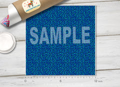 Blue Leopard Patterned HTV 943