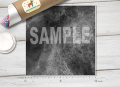 Black Watercolor Texture Patterned HTV- 940