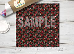 Blooming Roses Patterned Adhesive Vinyl 017
