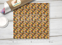 Summer Leopard Flower Patterned HTV 429