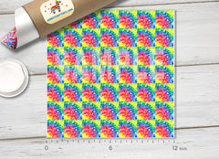 Rainbow Dots Patterned Adhesive Vinyl 384