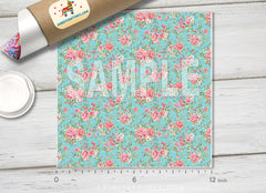Retro Rose wallpaper Patterned HTV 013