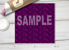 Fuchsia Abstract Marble Patterned HTV 676