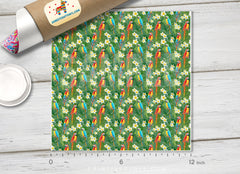 Topical Parrot and Floral Patterned HTV 275