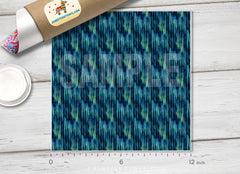 Indigo and Green Tie Dye Patterned HTV 438