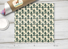 Tropical Palm Tree Patterned Adhesive Vinyl 436