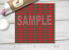Christmas Tartan Plaid Patterned HTV 289