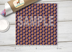 Purple Pumpkin Patterned HTV H024
