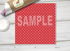 Christmas Knitting Pattern Adhesive Vinyl 562