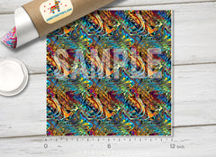 Rainbow psychedelic Patterned Adhesive Vinyl 355