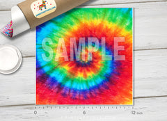 Swirl Tie Dye pattern Printed HTV-867