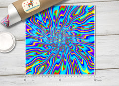 Rainbow Psychelic Patterned HTV 547