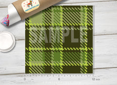 Check Plaid Tartan Patterned HTV 594