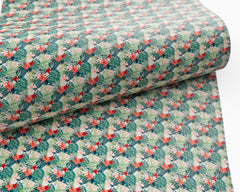 Summer Tropical Flower Printed Faux Leather FL-010