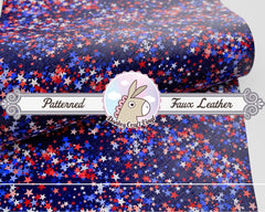 USA Stars printed Faux Leather 1297