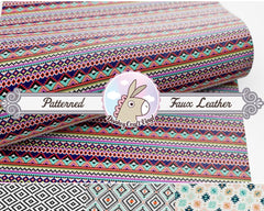 Ethnic Aztec Printed Faux Leather FL-009