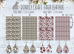 Leopard Printed Faux Leather FL022