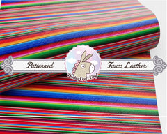 Mexican Serape printed Faux Leather 633