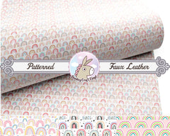 Rainbow Printed Faux Leather FL031