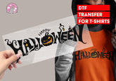 Happy Halloween DTF Transfer for T-shirts, heat Transfer, Ready To Press Heat Press Transfers DTF09