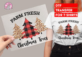 Farm Fresh Christmas Tree DTF Transfer for T-shirts, Hoodies, Heat Transfer, Ready For Press Heat Press Transfers DTF28