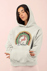 Merry Christmas Xmas Rainbow Reindeer DTF Transfer for T-shirts, Hoodies, Heat Transfer, Ready To Press Heat Press Transfers DTF50