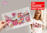 Love coffee DTF Transfer for T-shirts, Hoodies, Heat Transfer, Ready for Press Heat Press Transfers DTF55_V