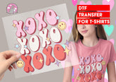 Valentine's Day Love XOXO DTF Transfer for T-shirts, Hoodies, Heat Transfer, Ready for Press Heat Press Transfers DTF57_V