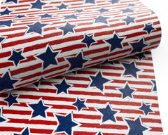 American Flag Patterned Faux Leather FL047