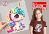Cute Unicorn Character DTF Transfer DTF98