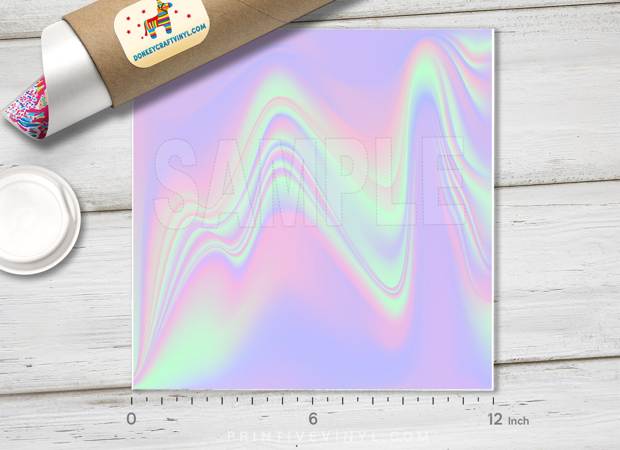 Iridescent Holographic Patterned Adhesive Vinyl 710