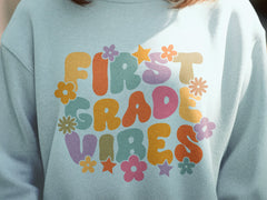 School Grade Vibes DTF Transfer for T-shirts, Hoodies, Heat Transfer, Ready for Press Heat Press Transfers DTF210