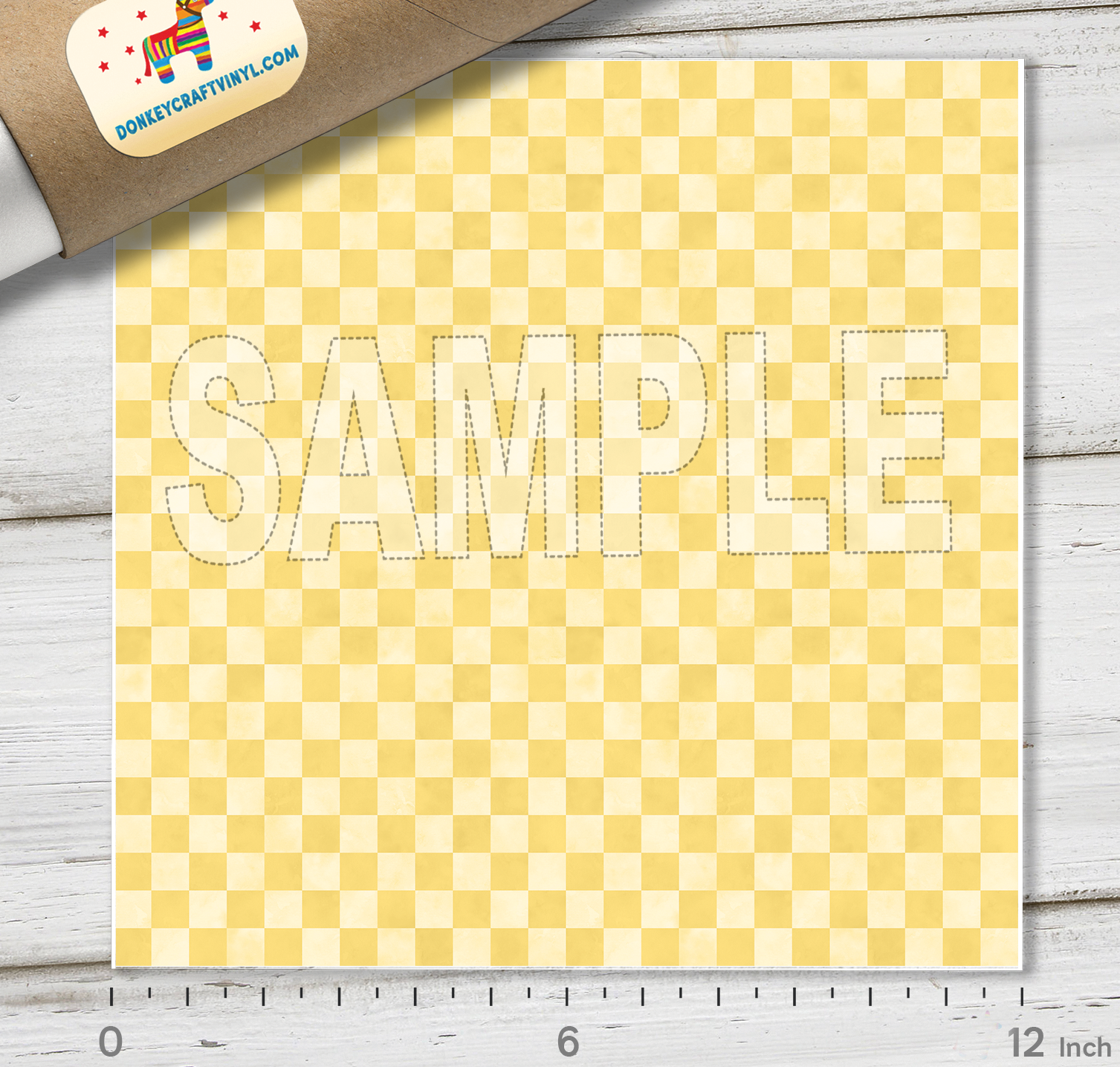 Checkerboard Patterned HTV 1582