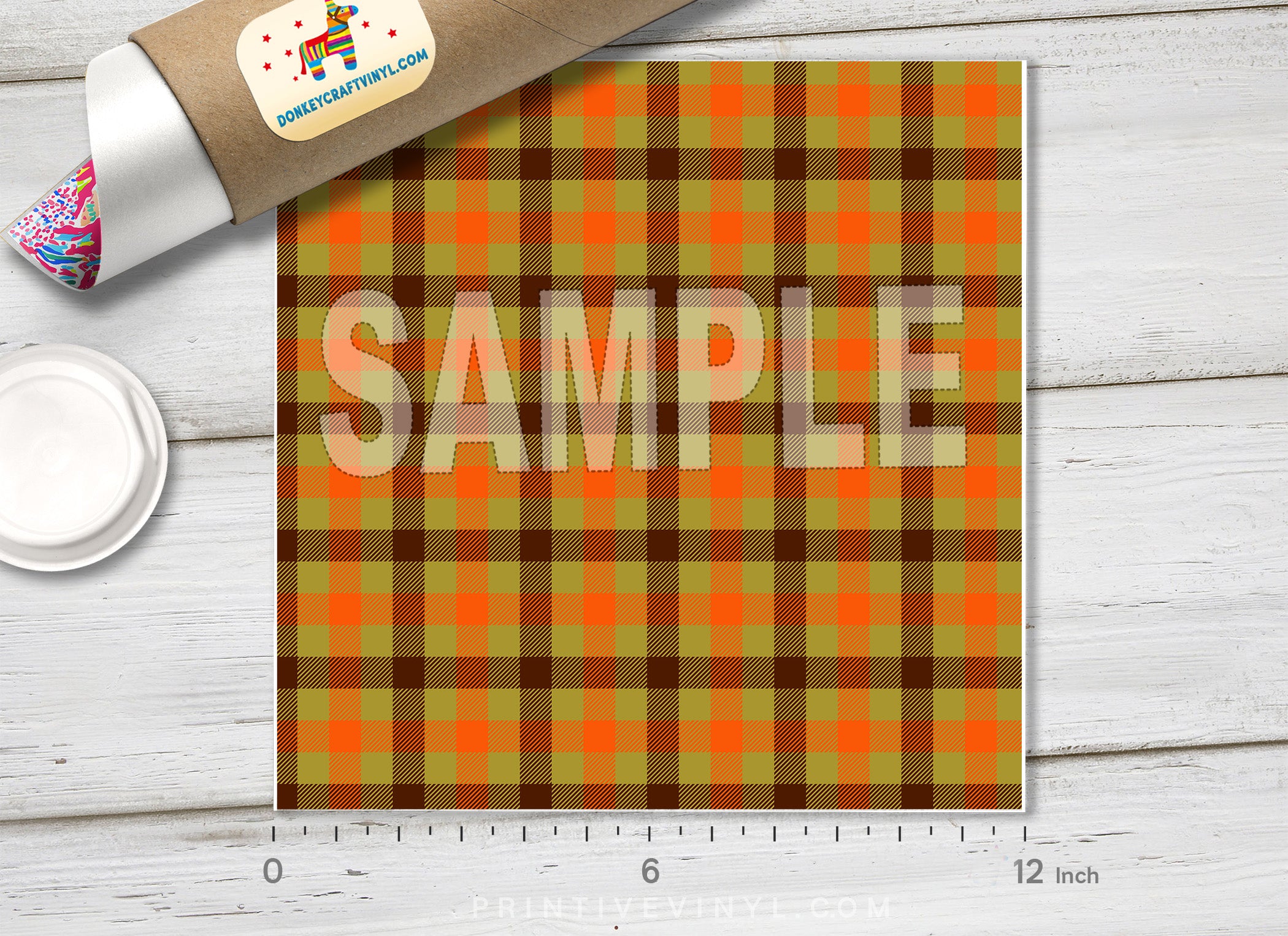 Plaid Pattern Adhesive Vinyl 757