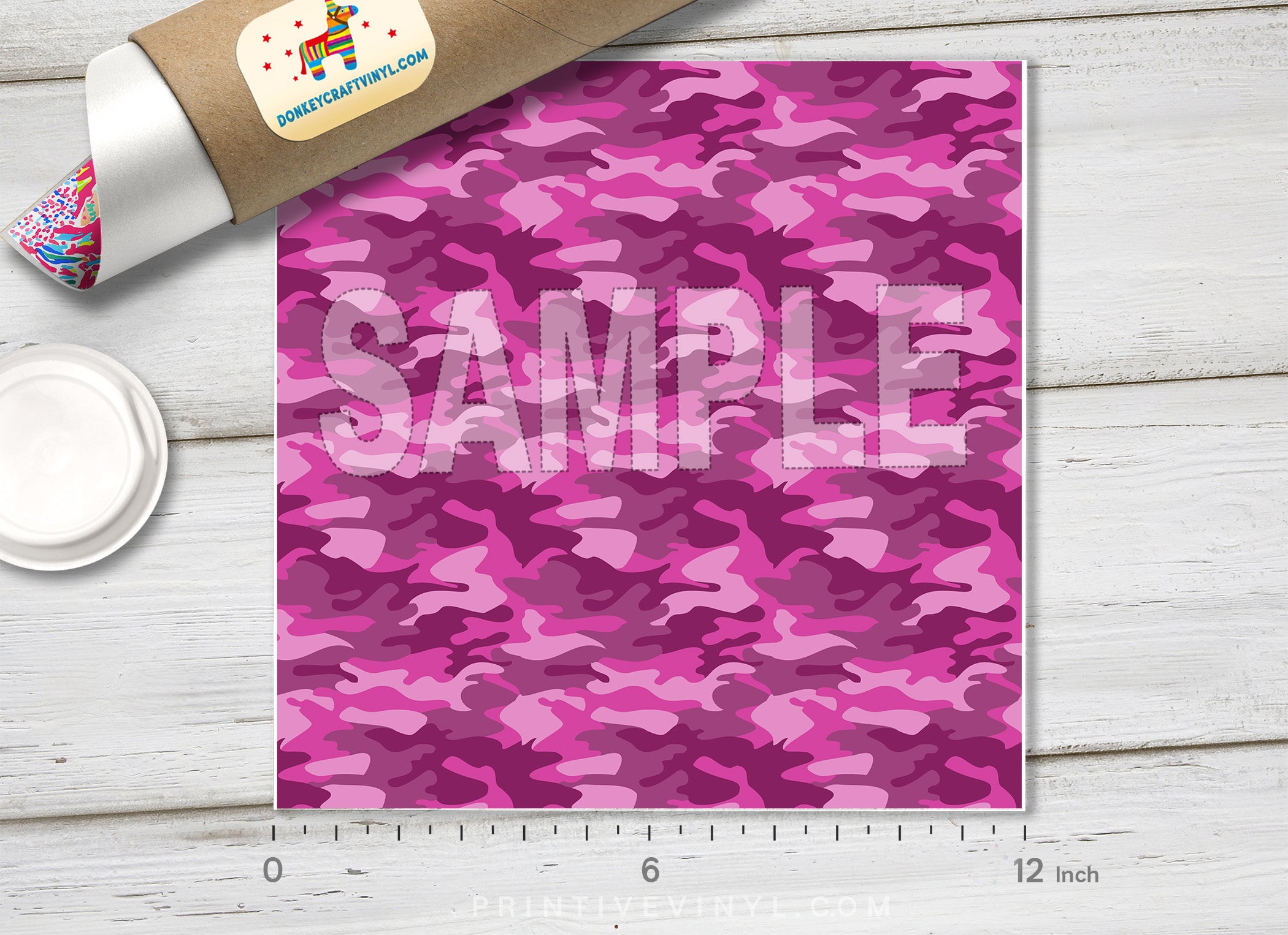 Colored Camouflage Pattern Adhesive Vinyl 663