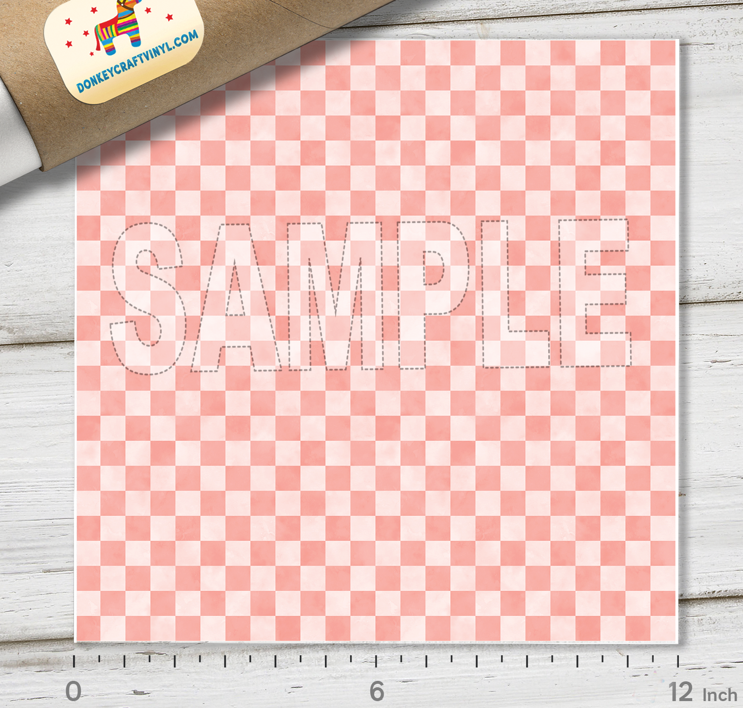 Checkerboard Pattern Adhesive Vinyl 1582