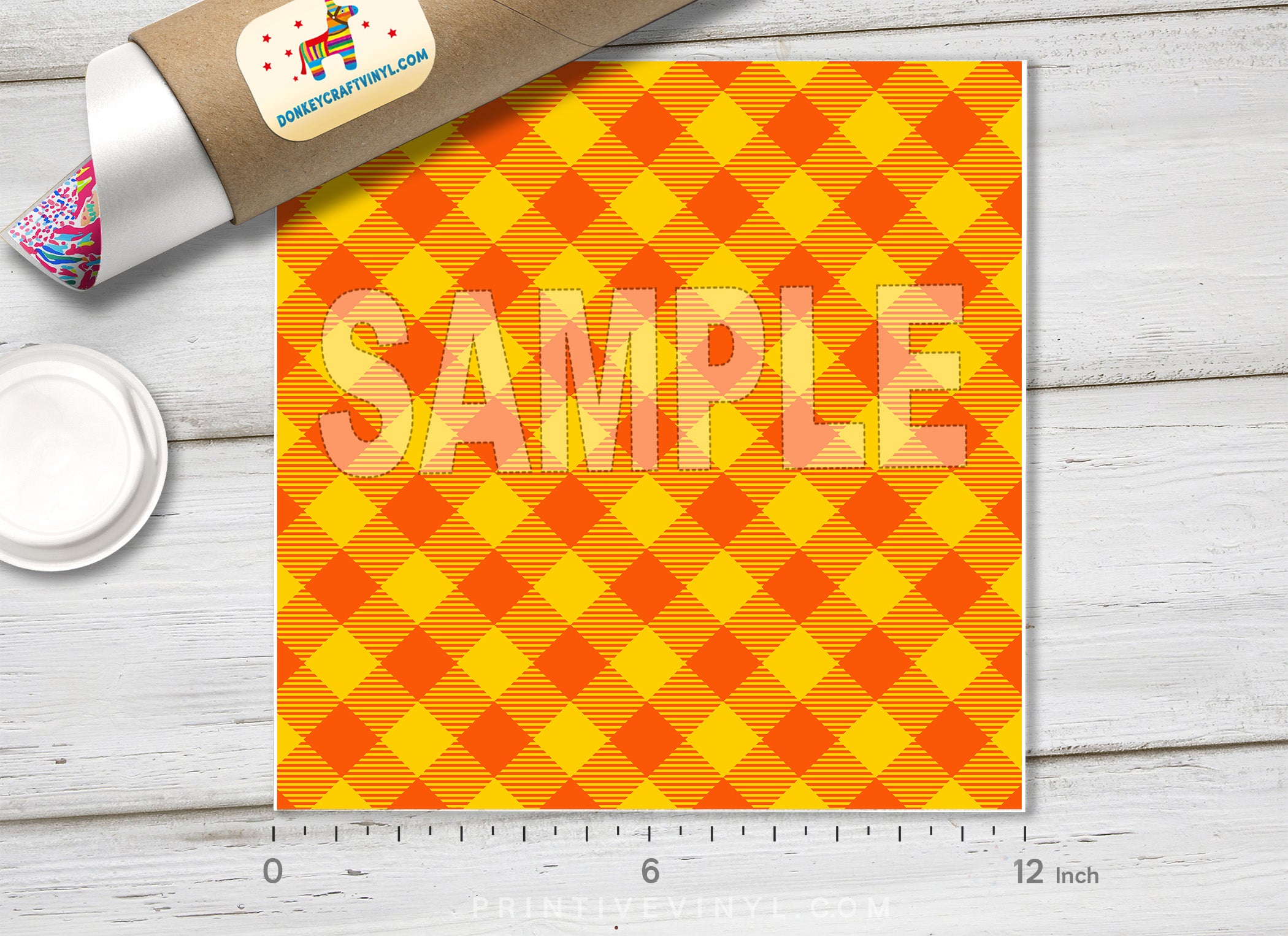 Plaid Pattern Adhesive Vinyl 757