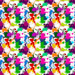 Rainbow Watercolor Paint Splatter Pattern Adhesive Vinyl 1329 - Donkey Craft Vinyl