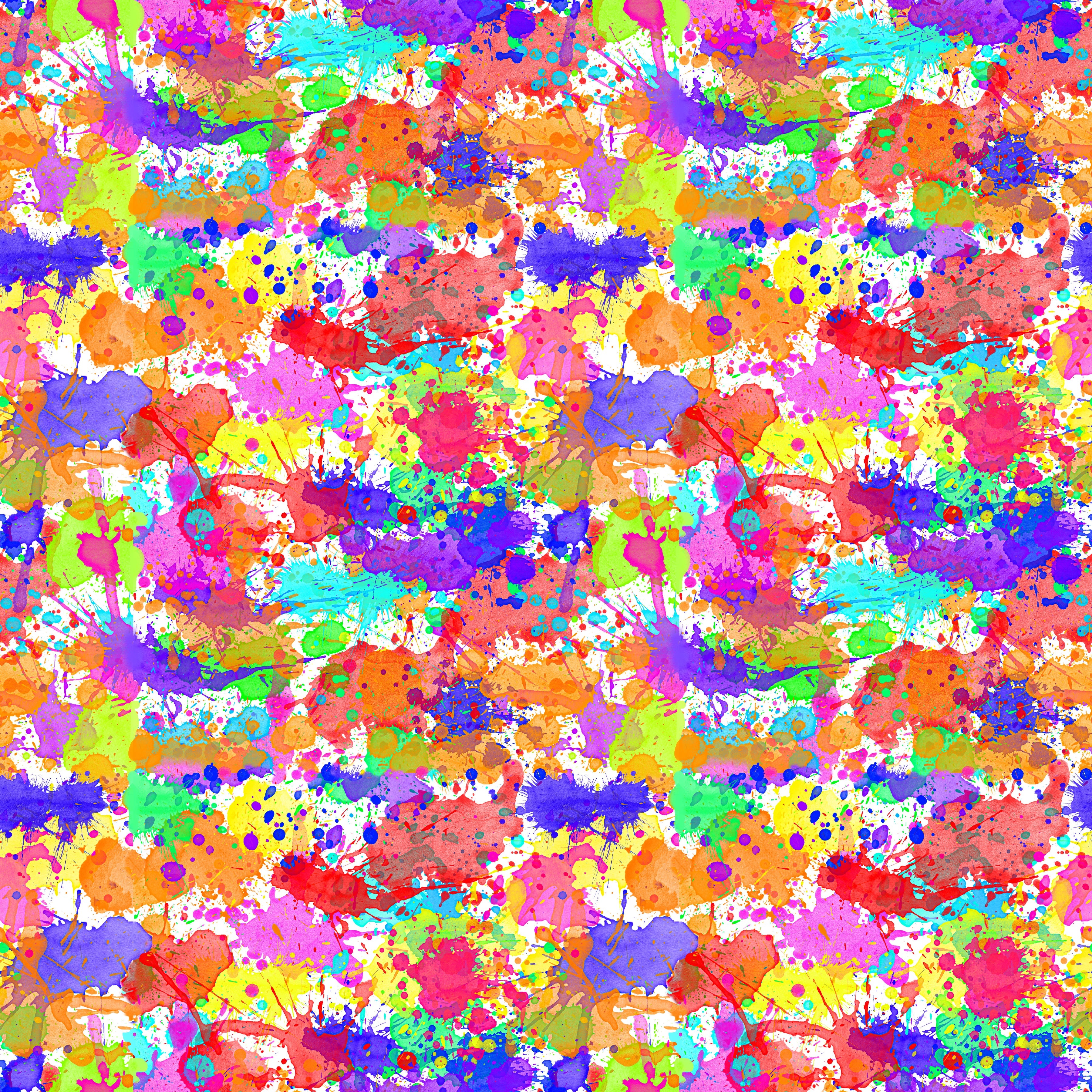 Rainbow Watercolor Paint Splatter Pattern Adhesive Vinyl 1329 - Donkey Craft Vinyl