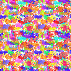 Rainbow Watercolor Paint Splatter Pattern Adhesive Vinyl 1329 - Donkey Craft Vinyl