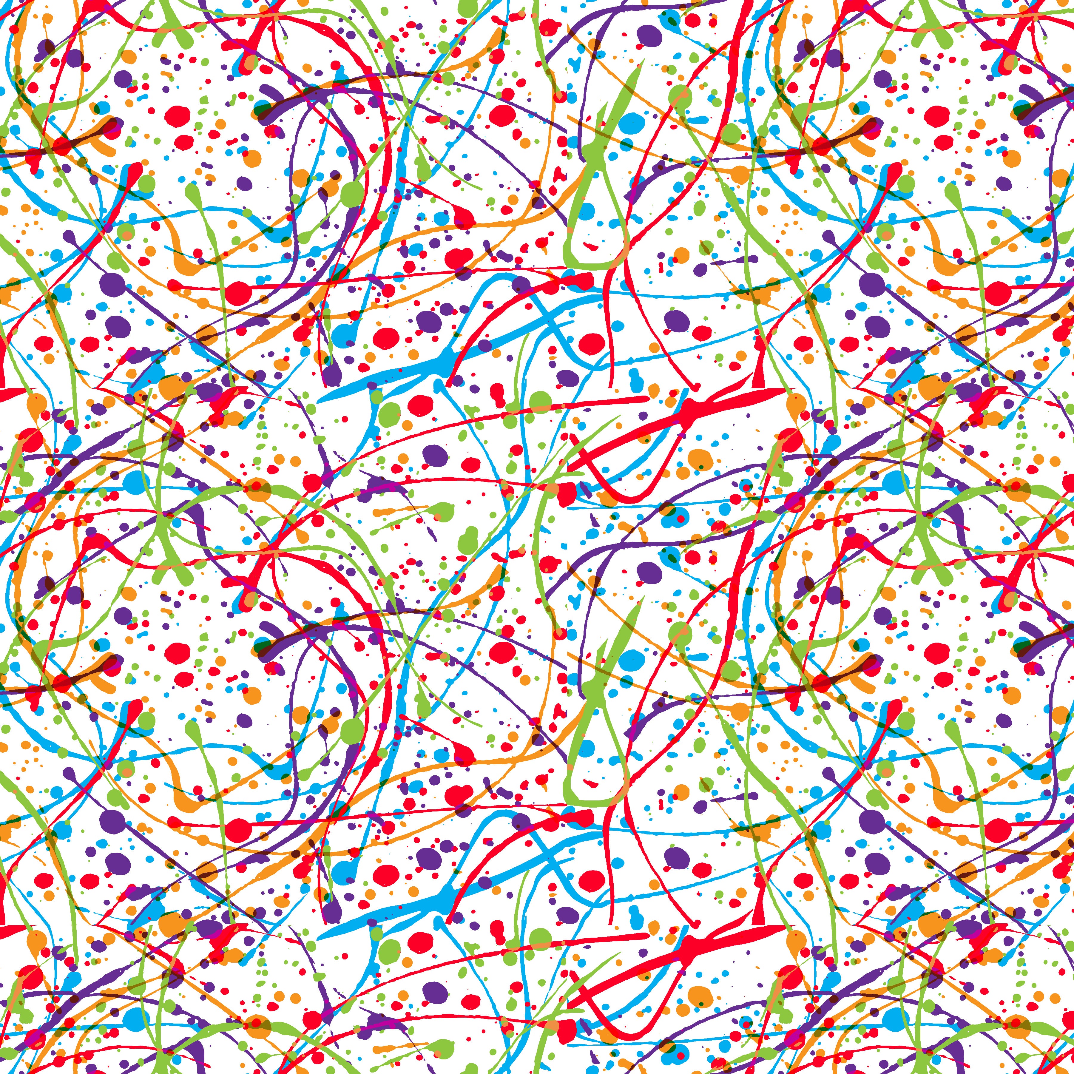 Rainbow Watercolor Paint Splatter Pattern Adhesive Vinyl 1329 - Donkey Craft Vinyl