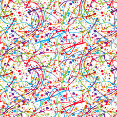 Rainbow Watercolor Paint Splatter Pattern Adhesive Vinyl 1329 - Donkey Craft Vinyl
