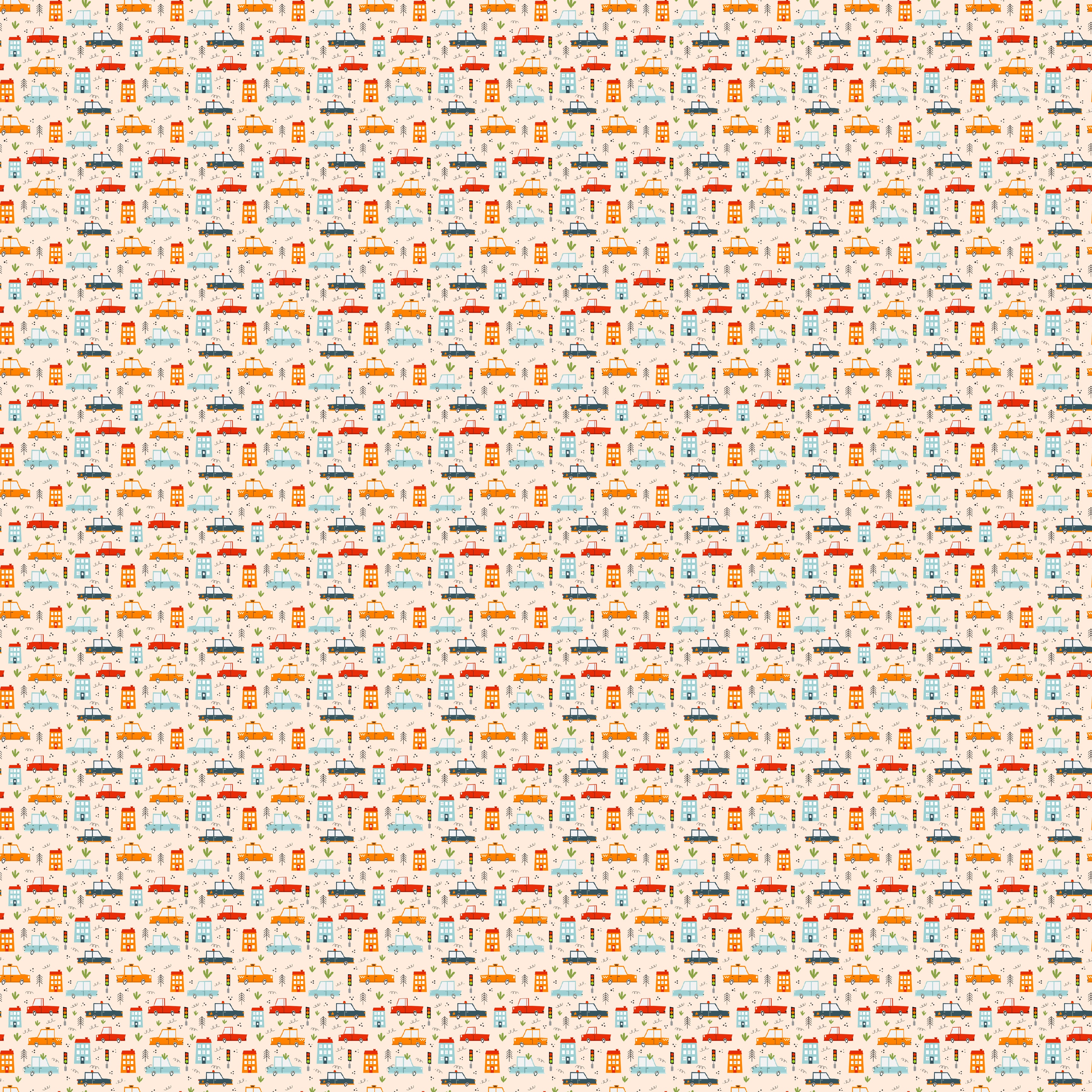 Cute City Cars Adhesive Vinyl 1379 - Donkey Craft Vinyl
