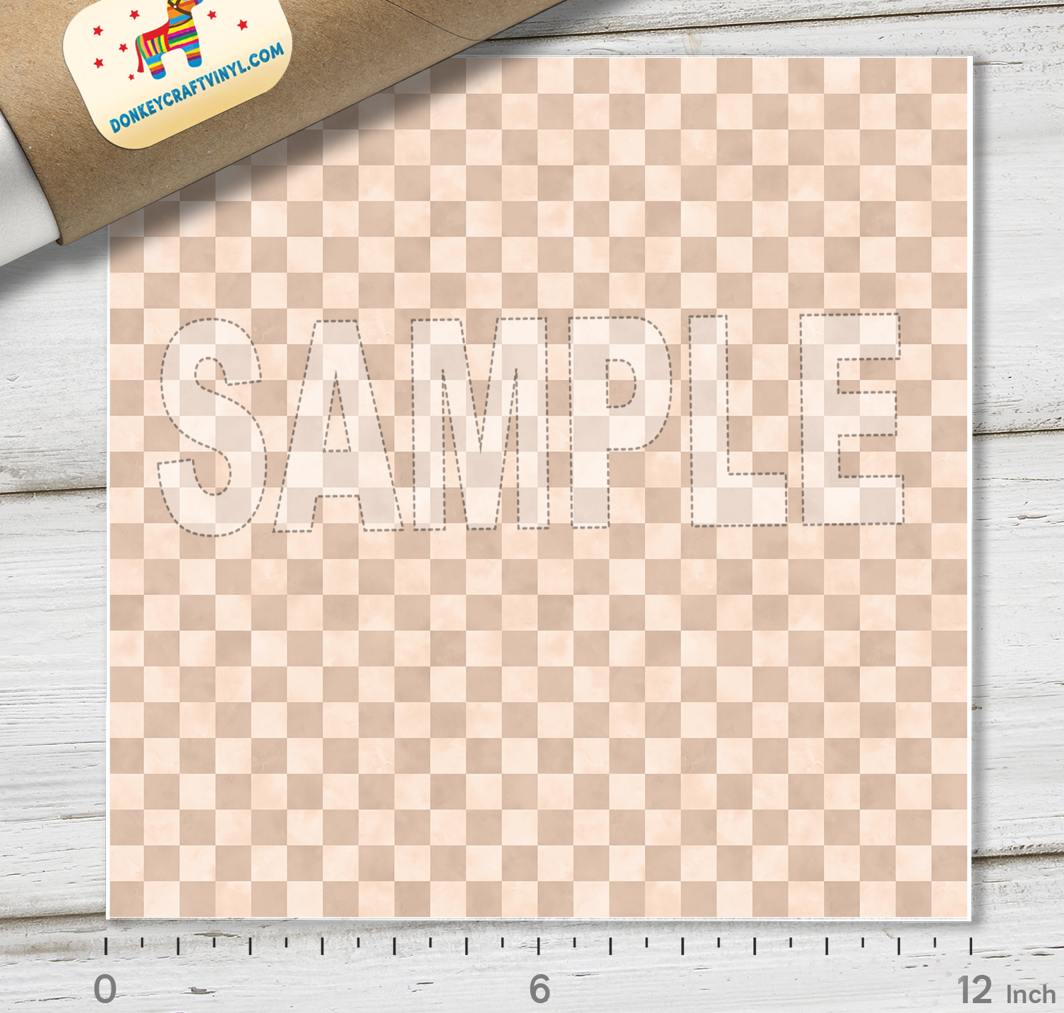 Checkerboard Pattern Adhesive Vinyl 1582