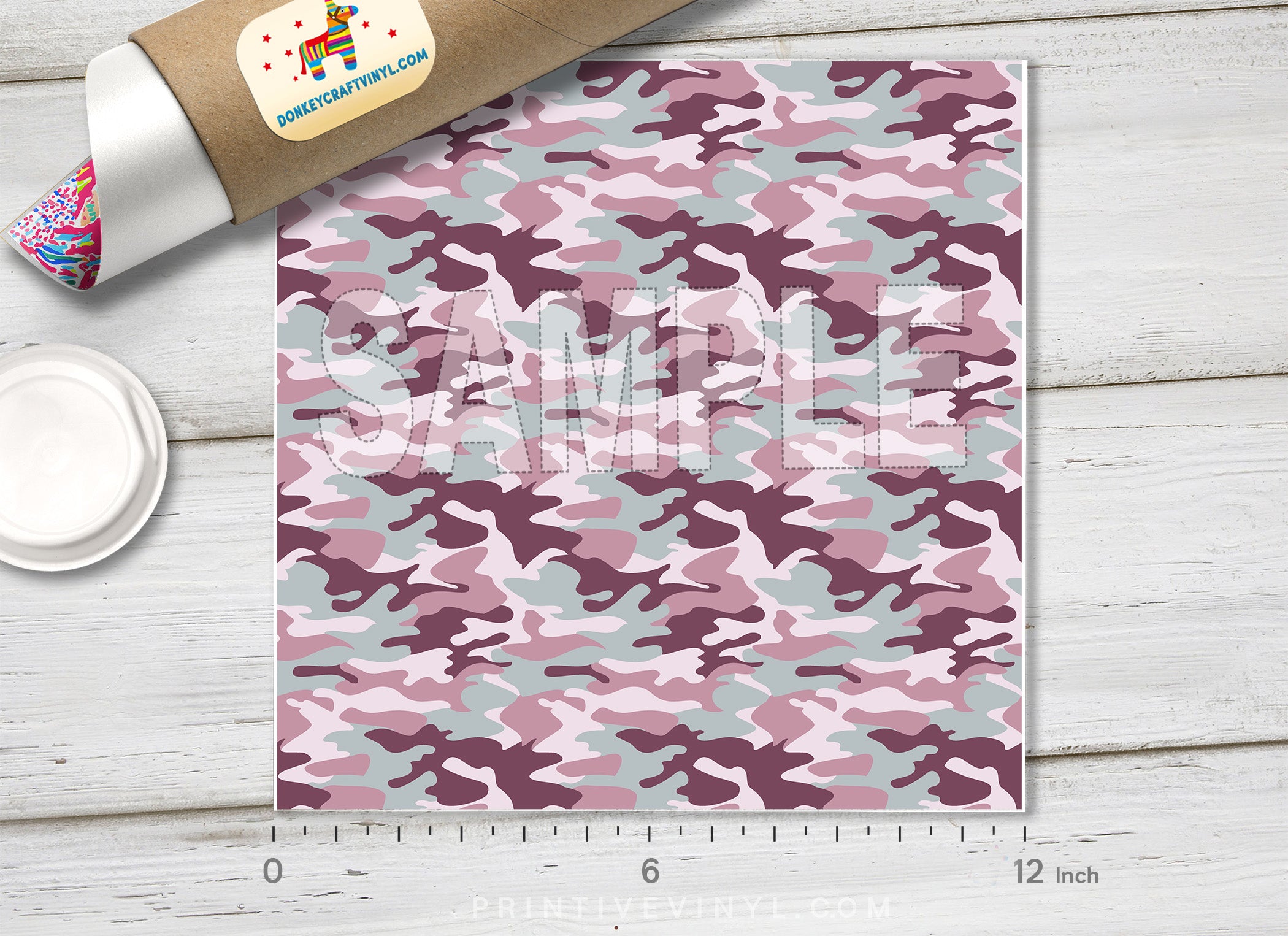 Colored Camouflage Pattern Adhesive Vinyl 663
