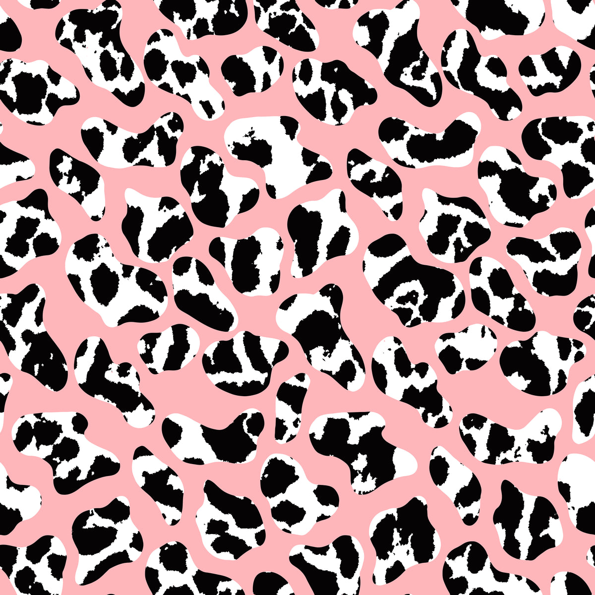 Pink Cow Print Patterned Adhesive Vinyl 1463 - Donkey Craft Vinyl