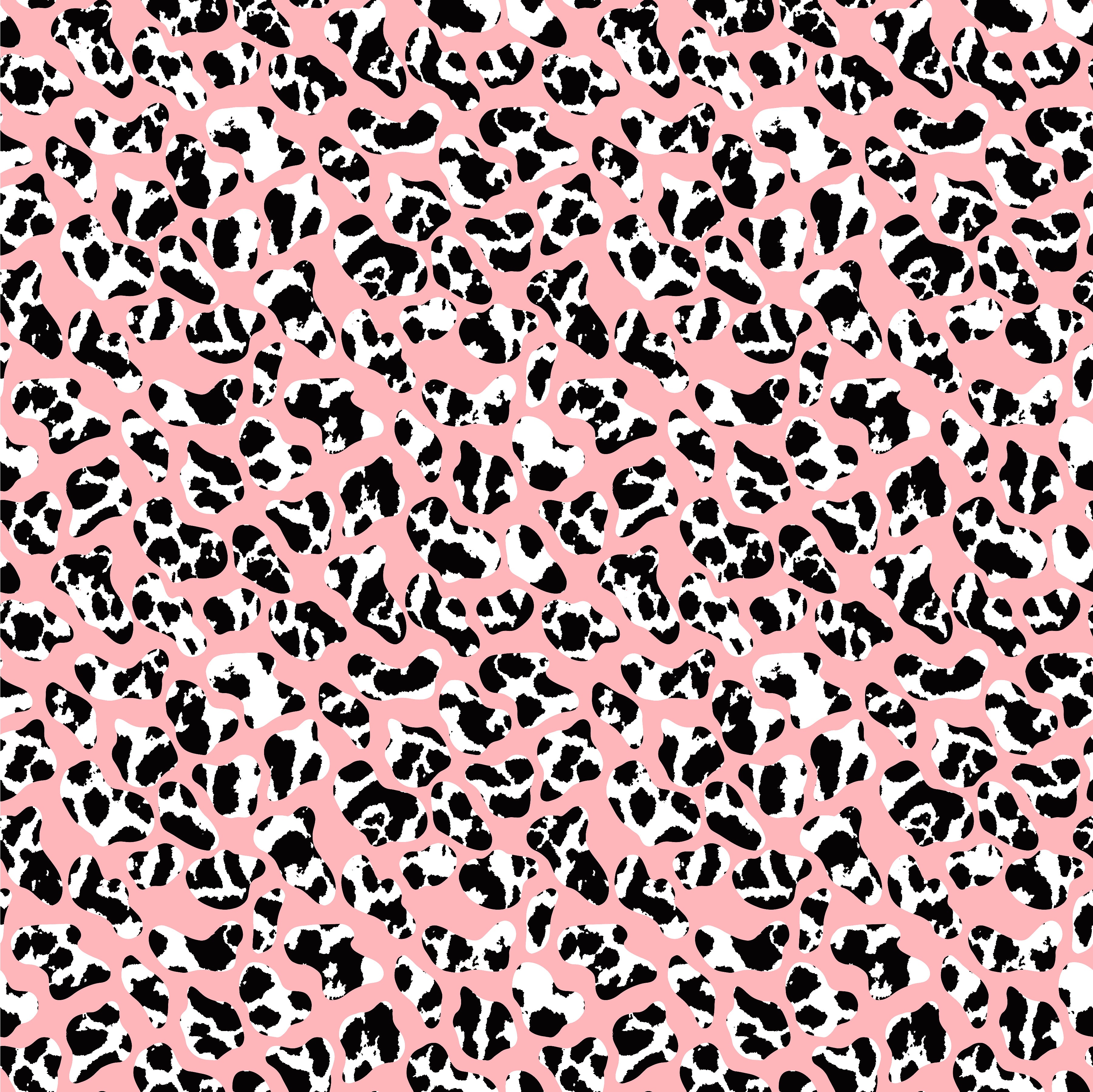 Pink Cow Print Patterned Adhesive Vinyl 1463 - Donkey Craft Vinyl
