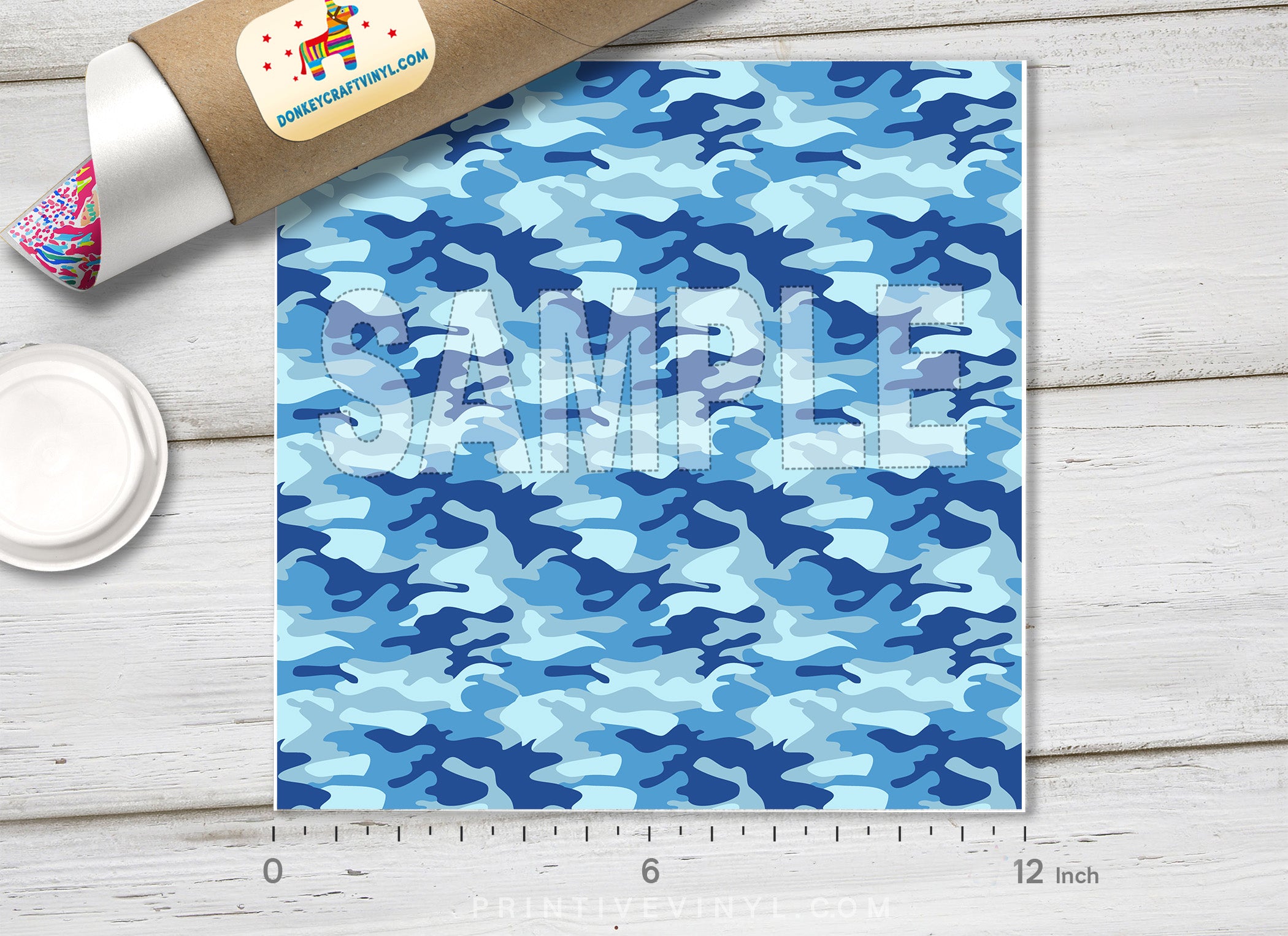 Colored Camouflage Pattern Adhesive Vinyl 663