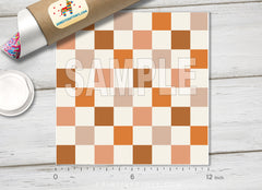 Earth Tone Checkerboard Adhesive Vinyl Adhesive Vinyl 1645