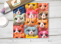Felt Cats Adhesive Vinyl 1677